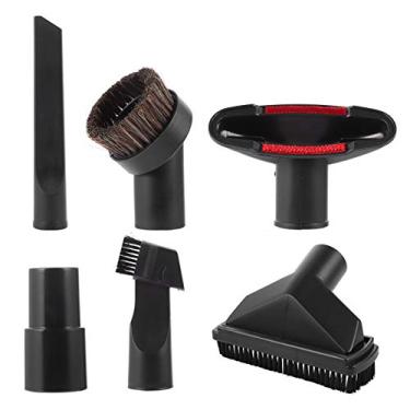 Imagem de TEHAUX 6 peças acessórios para aspirador de pó, kit de limpeza escova bico ferramenta de fenda para aspirador de pó 32 mm (preto)