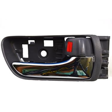 Imagem de PT Auto Warehouse TO-2533MG-FR – Macanetas de Porta Interna, Alça Interna de Porta Interna, Caixa Cinza (Pedra) com Alavanca Cromada – Lado Frontal do Passageiro