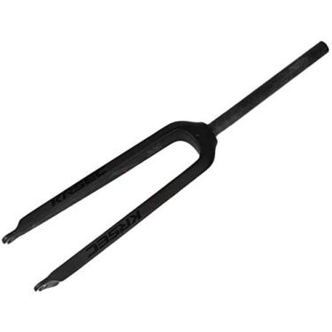 Imagem de 26/27,5/29er Freio a disco de garfo rígido de bicicleta MTB de fibra de carbono completo, tubo reto de 3,5 cm, ultra leve, suspensão dianteira para bicicleta (29er)