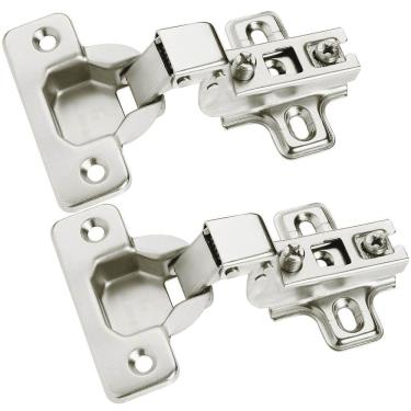 Imagem de 2pçs Dobradiças Super Curva Caneco Porta Armário Móveis 35mm
