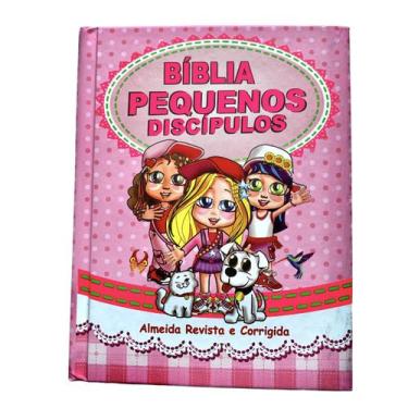 Imagem de Bíblia Infantil Pequenos Discípulos Capa Dura Meninas Rosa