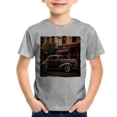 Imagem de Camiseta Infantil Carro Antigo Na Cidade - Foca Na Moda