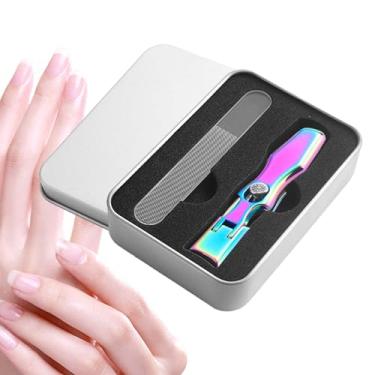 Imagem de Cortador de unhas - Cortador de polimento de corte de unhas anti-respingo portátil | Produtos de beleza para casa, carro, avião, metrô, hotel, escola Shakven