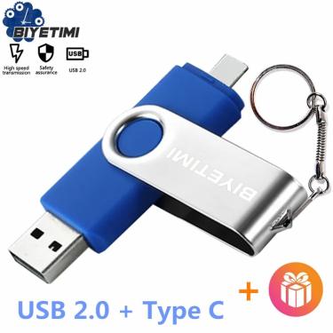 Imagem de Biyetimi-Tipo C USB Flash Drive  Memory Stick de Capacidade Real para Telefone e PC  OTG 2.0  32GB