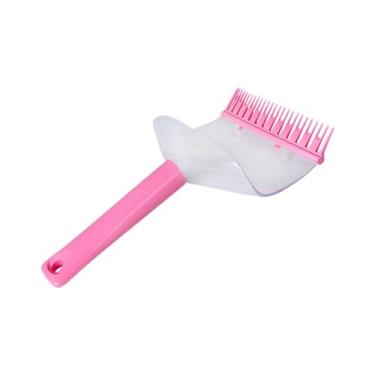 Imagem de shamjina Ferramenta de corte de franja de cabelo, pente de corte de franja profissional, prático aparador de franja frontal ferramenta de corte de cabelo para