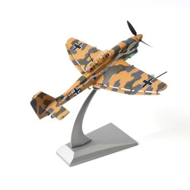 Imagem de NUOTIE Junkers Ju 87 Stuka 1/72 Metal Dive Bomber Modelo Alemão Segunda Guerra Mundial Diecast Aeronave de Ataque ao Solo Kits Pré-Construídos com Suporte de Exibição para Coleção ou Presente
