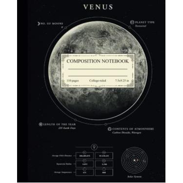 Imagem de Caderno de composição pautado na faculdade: modelo de ilustração vintage de Vênus | Diário antigo fofo para escola, faculdade, escritório, trabalho | presente para estudantes, professores e amantes de
