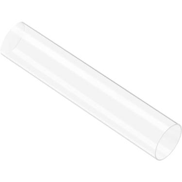 Imagem de Boxonly Tubo redondo rígido transparente para artesanato faça você mesmo, lâmpadas de aquário, modelos de iluminação arquitetônica, canalização, barra redonda, vazada, 46 mm ID 50 mm OD 305 mm,