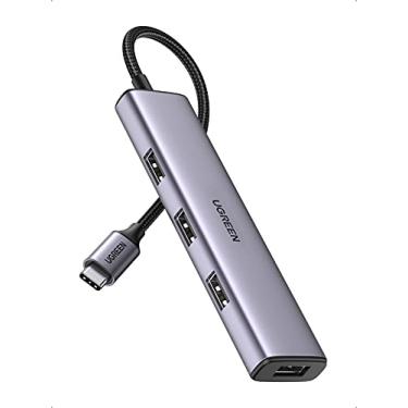 Imagem de UGREEN Hub USB C de alumínio, 4 portas USB C para hub USB 3.0, divisor multiporta USB-C com transferência rápida de 5 Gbps para PC laptop MacBook Pro/Air iMac iPad Pro Surface, iPhone 15/15 Pr