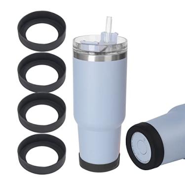 Imagem de 4 peças de tampas de garrafa para copo Stanley Adventure Quencher de 850 g, bota de silicone antiderrapante, acessórios para copo Stanley