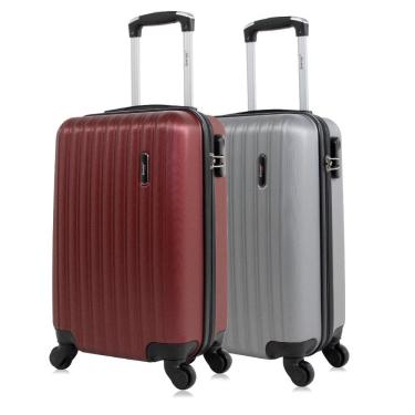 Imagem de Mala de Bordo 2 peças Vinho e Prata Londres Swiss Move