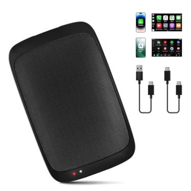 Imagem de VCARLINKPLAY Adaptador Carplay 3 em 1 sem fio, Carplay AI Box/Android adaptador sem fio automático para iPhone iOS 9+, conexão WiFi, plug-Play, suporta YouTube/Netflix/Google/cartão TF adequado para