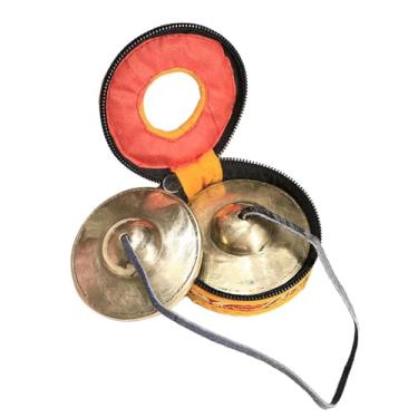 Imagem de YIJU Címbalos tibetanos tingsha, instrumento de percussão, brinquedo de meditação, sinos budistas, símbolos tingsha, estilo D