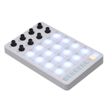 Imagem de Controlador MIDI Pad, SMC Pad MIDI Controller Pad Com 16 RGB Backlight Beat Pads para OS X, para IOS, para Android, 8 Botões Atribuíveis, Repetição de Notas e Botões de Nível