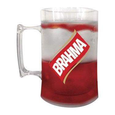 Imagem de Canecão De Chopp 450 Ml Em Acrílico Com Gel Térmico Brahma - Zem