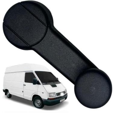 Imagem de Manivela Reguladora Vidro Preta Trafic 99 À 2004 - Atemis