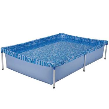 Imagem de Piscina de Armação 1.000 Litros Retangular Estruturada Azul Mor Ref.00