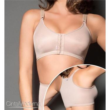 Imagem de Sutiã Pós-Cirúrgico Moderna 303 Cetinete - Cinta Moderna, 46, Chocolat