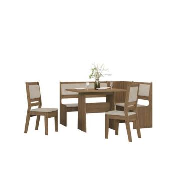 Imagem de Mesa Canto Alemão Afrodite C/2 Cadeiras Celta Moveis