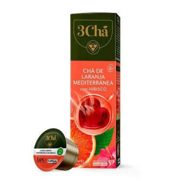 Imagem de Cápsula de Chá de Laranja Mediterrânea com Hibisco TRES 3Chá