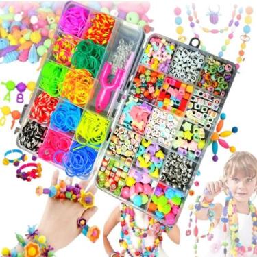 Imagem de Kit Miçanga Infantil Para Montagem de Bijuterias: Pulseiras, Colares e