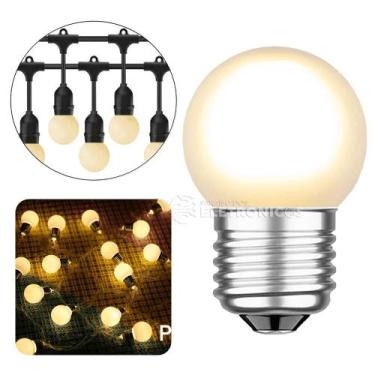 Imagem de Lâmpada LED Bolinha Decorativa G45 4W Branco Ambar 270 Lumens E27 6126