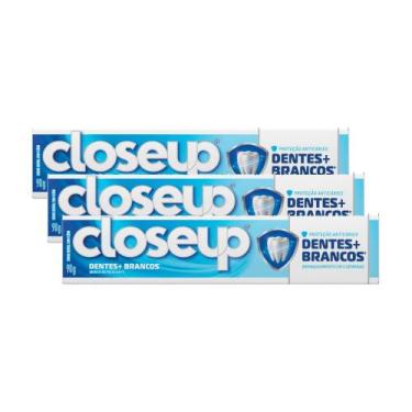 Imagem de Kit 3 Creme Dental Close Up Extra Whitening com 90g