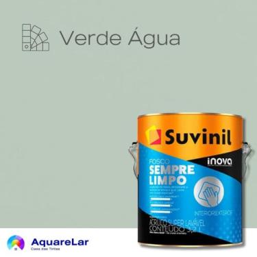Imagem de Inova Sempre Limpo Suvinil Fosco Lavável 3,2L, VERDE ÁGUA