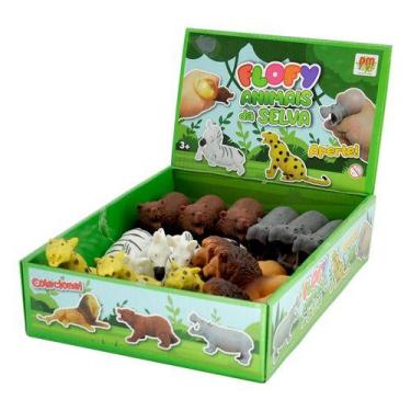 Imagem de Kit 2 Bolas De Apertar Squish Animais Flofy Fofo Antistres - DM TOYS, 