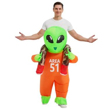 Imagem de GOOSH Inflatable Costume for Kids Alien Halloween Costumes Boys Girls 63IN Funny Blow up Costume for Halloween Party Cosplay