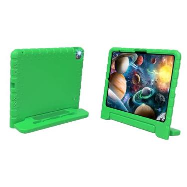 Imagem de BILLISGOVA Capa para iPad Pro de 13 polegadas 2024, à prova de choque infantil iPad 13 Pro, capa protetora para iPad Pro 13 M4 com suporte para lápis, suporte antiderrapante, verde