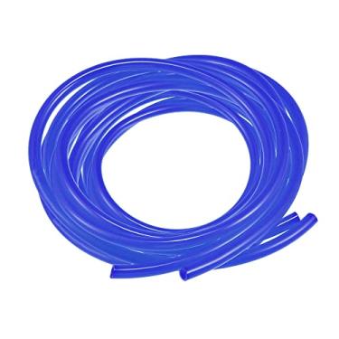 Imagem de VekAuto 2 peças de mangueira de ventilação de combustível, 0,5 x 299.7 cm 5 mm x 300 cm tubo de mangueira de gasolina universal para ATV Dirt Bike Go Kart durável poliuretano azul