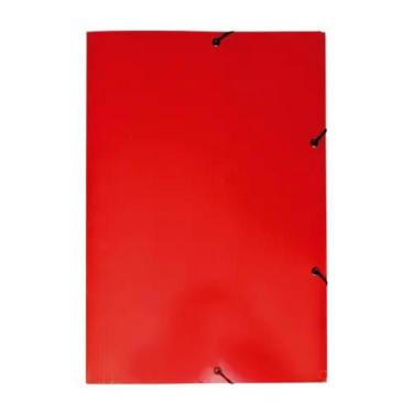 Imagem de Pasta aba elastico delloplex vm. kit c/5 pastas, Vermelho