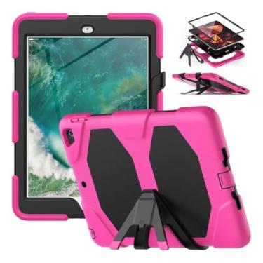 Imagem de Capa Protetora Com Suporte Samsung Tab A7 Lite 8,7 Polegadas Silicone PC Anti-queda.