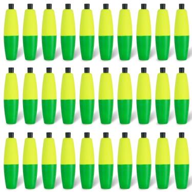 Imagem de SILANON Boias de pesca flutuantes de espuma, boias de pesca de charuto, boias de peixe-gato, boias deslizantes, boias de cortiça com plugue de tubulação para peixe-gato, pesca em água doce e salgada