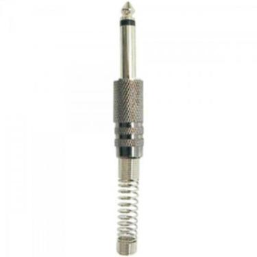 Imagem de Plug P10 Mono Metal Niquelado com Mola Generico