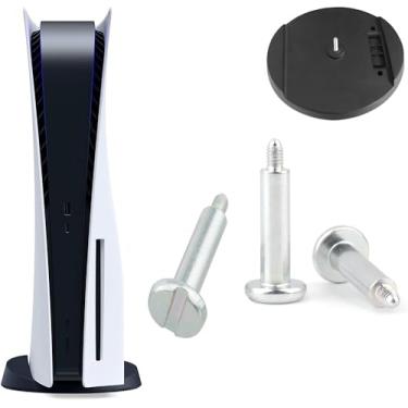 Imagem de Eaglewireless 3 parafusos de substituição para suporte vertical da PS5, adequados para a base do console PlayStation 5, com 9 peças sobressalentes