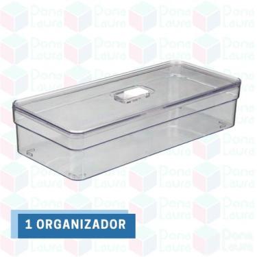 Imagem de 1 Organizador Geladeira Tampa 3,6L Tela Porta Ovos Acrílico - PLASTUTT