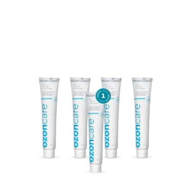 Imagem de Kit 5 Gel Dental Ozonizado Sem Flúor Sem Parabenos - 90g - Pague 4 Lev