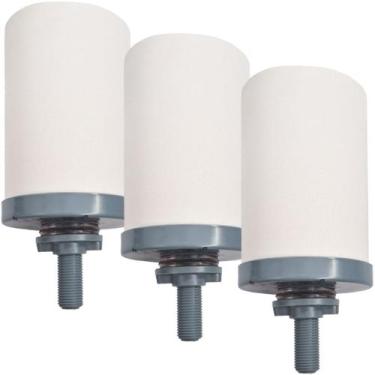 Imagem de Kit 3 Vela Cerâmica Carvão Ativado Acquapure Universal Filtro de Barro