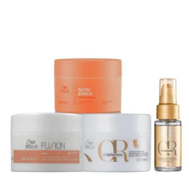 Imagem de Kit Cronograma Capilar 150ml + Oil Reflections 30ml - Wella Profession