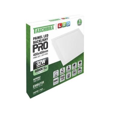 Imagem de Painel LED Pro Embutir 40x40   - Taschibra, 4.000K