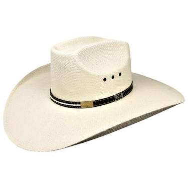 Imagem de Chapéu Country clássico copa quadrada banda de couro fazenda - Mundial