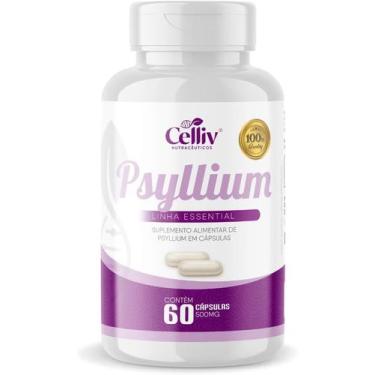 Imagem de Psyllium 60 Cápsulas de 500mg Celliv - Celliv 