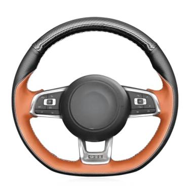 Imagem de MEWANT Capa de volante para Volkswagen VW Golf 7 GTI/Polo GTI/Arteon (R-Line)/Tiguan (R-Line)/Touran (R-Line)/T-ROC (R-Line) / Jetta (GLI) / Passat (R-Line) / Passat (R-Line) / Passat Variant (R-Line)