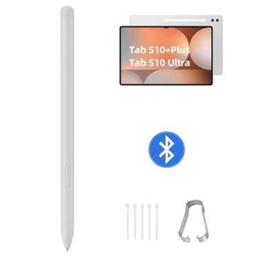 Imagem de Tab S10 Ultra/S10 Plus S Pen compatível com Samsung Galaxy Tab S10+ Plus/Tab S10 Ultra todas as versões, caneta Stylus com Bluetooth, sensor de pressão 4096. Ponta fina de 0,7 mm com 5 pontas (platina