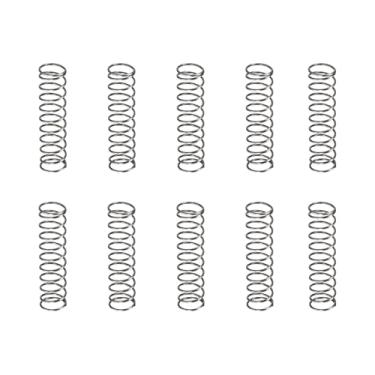 Imagem de DTGN Mola de compressão 0,8 x 10 x 40 mm (DxODxL) - Pacote com 30 - Bom para máquinas - Mola de extensão de aço - Cinza