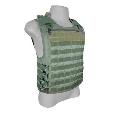Imagem de Colete Modular Tático nível 3a Close Verde Oliva JA Rio Militar - J.A 