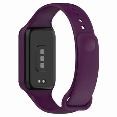 Imagem de Pulseiras de silicone NSmart compativeis com Redmi Smart Band 2 (Vinho, BAND 2)