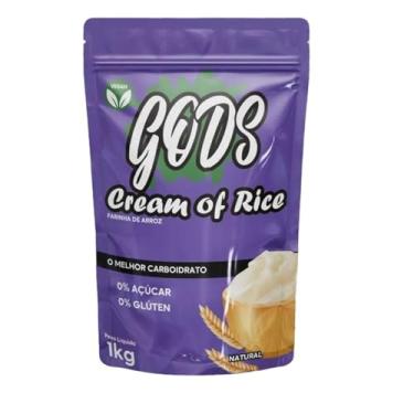 Imagem de Gods Cream of Rice - Farinha de Arroz - 1kg - 0% Açúcar, 0% Glúten - Sabor Natural